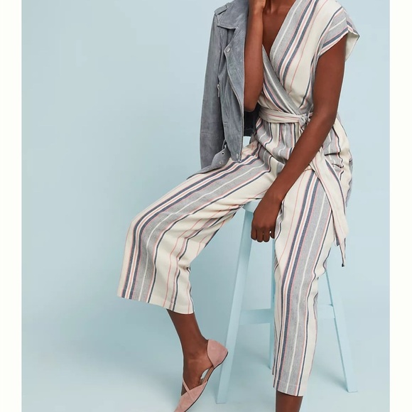 Anthropologie Dolan Left Coast Millie Striped Jumpsuit - Picture 11 of 11